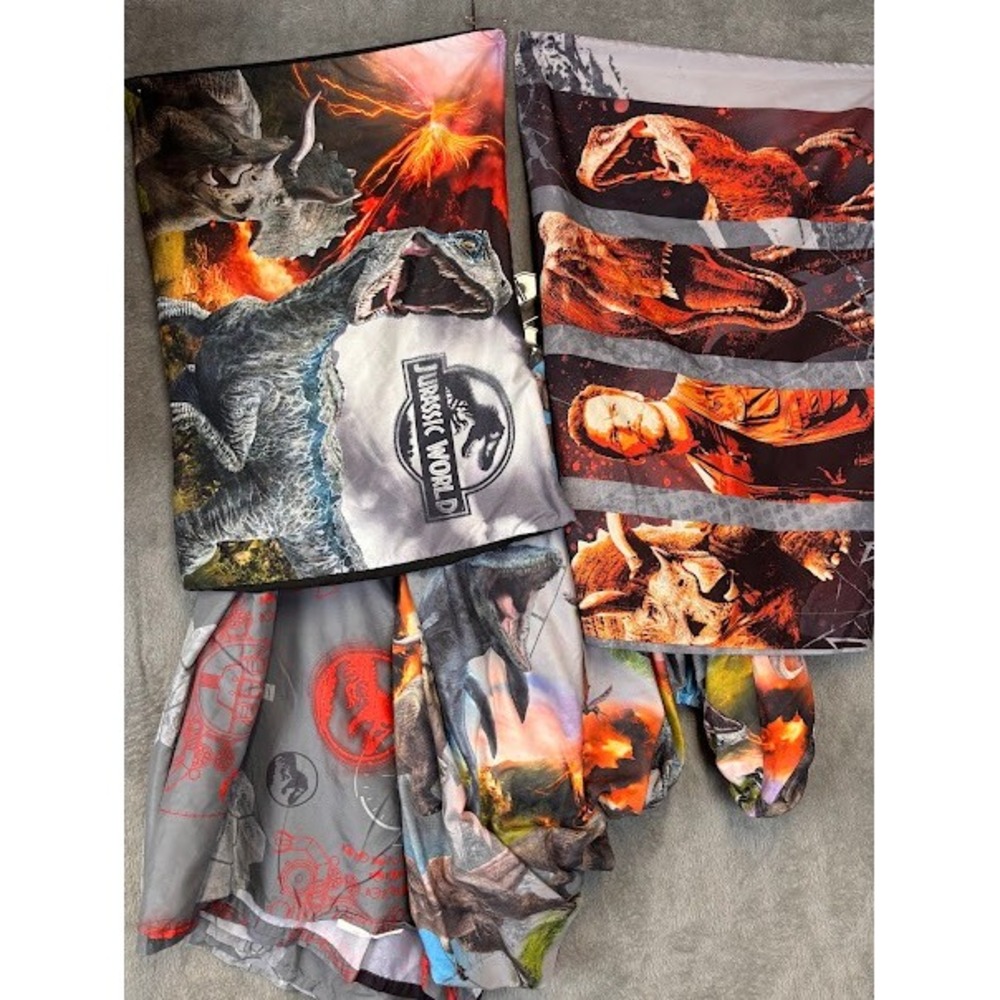 Jurassic World Fallen Kingdom Twin Sheets and Pillowcase Set Full Flat 2 Cases